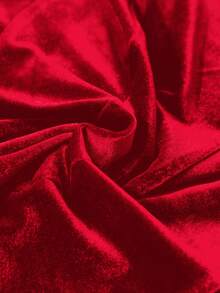 Écloséra 2pcs/Set Women Soft Velvet Fitted Loose Casual Commuting Party Event Festival Outfit - Burgundy - View 4