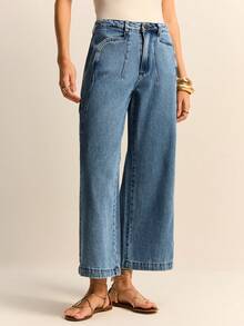 Daynim 女士牛仔裤 - 中等水洗藍 - 查看 1