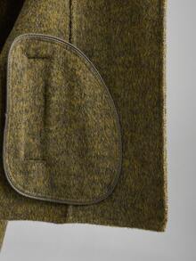 Ontre 女士翻领大衣，都市通勤商务休闲外套，办公室着装，优雅，春夏款，适合情人节派对和聚会 - 綠色 - 查看 9