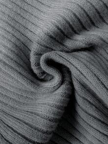 Rafferiza 女士纯色蝴蝶结长袖弹力修身露肩针织连衣裙，法式优雅珍珠装饰露肩超大领针织连衣裙，秋冬针织长裙，返校季针织连衣裙，音乐节，圣诞节，仙女装，秋季婚礼宾客连衣裙 - 灰色 - 查看 7