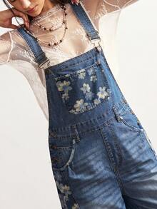 Bohemela Mono recto de pierna recta y sin mangas de moda para mujer, azul - Azul - Ver 3