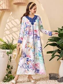 SHEIN 少女度假宽松长裙 - 彩色 - 查看 7