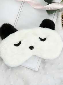 1个可爱熊猫睡眠眼罩 - 柔软蓬松的毛绒眼罩，男女通用，趣味动物眼罩，适合夜间小憩、旅行、办公、冥想 - 透气眼罩，适合儿童、女孩、男孩、成人，居家、卧室、学校等场合使用 - 彩色 - 查看 10