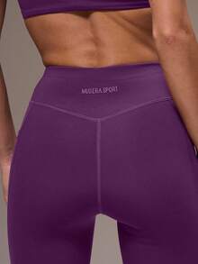 Musera Sport Women Cross Back Top & Leggings Sports Sets Gym Fitness - Purple - View 6