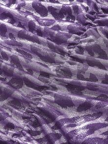 Y2Kool Marina Oliveira Purple,Leopard Print, Animal Print, Glitter, Party, Sexy, Y2K, Baddie, Streetwear Style Women's Halter Neck Mini Dress, Suitable For Summer, Autumn, Vacation, Party, Gathering, Daily Wear Purple Leopard Print Dress Club Dress 2000s Dress Halter Dress Pink Cheetah Print Dress Matching Idea Casual Stylish Clothing Collection New Year Outfits,Valentine Lavender Dress Purple Dress Y2k Dress Animal Print Dress Lavender Dress Women Women Clothing Purple - Purple - View 5