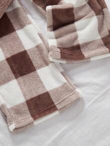 Plaid Kids' Heart Pajama Set, 2 Pieces - Crew Neck Long Sleeve With Long Pants