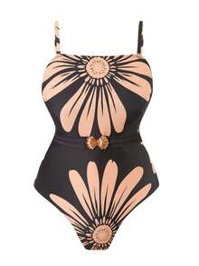 Swim Oasis Bộ đồ bơi liền thân họa tiết hoa gợi cảm mới 2026, bộ đồ bơi Tankini ôm vừa vặn cỡ lớn kèm chân váy, bộ đồ bơi thanh lịch - Nhiều màu - Xem 4