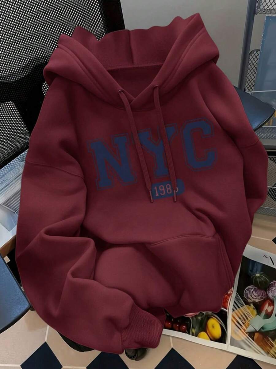 Women Sweatshirts - Burgundy - View 1