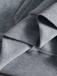 PAVTROS Men's Casual Fashion Street Hooded Sweatshirt With Embroidered Letter Kangaroo Pocket & Thermal Lined, Paired With Drawstring Waist Wide Leg Sweatpants Set, Suitable For Autumn/Winter Hoodie And Sweatpants Set Designer Sweatsuit Mens Jogger Set Mens Sweatsuit Set, - Grey - View 17