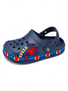 Sandalias chanclas luz LED de verano invierno niño comodos para deporte navidad y playa - Azul Marino - Ver 8