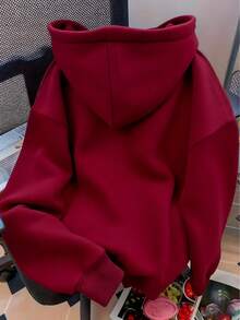 Women Sweatshirts - Burgundy - View 5