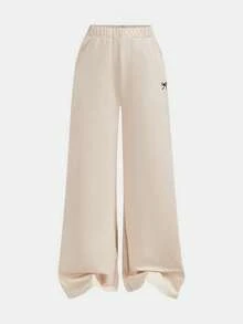 SHEIN Tween Girls Versatile Butterfly Pattern Long Sleeve Top And Long Pants 2 Pieces Set, Apricot - Apricot - View 6