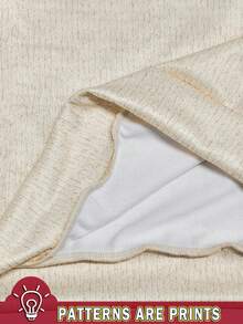 SHEIN 女士优雅休闲豹纹拼接仿羊毛印花卫衣，优雅淑女风，适合通勤或居家休闲，是送给家人和朋友的绝佳礼物，适合情人节、新年等节日。 - 彩色 - 查看 5