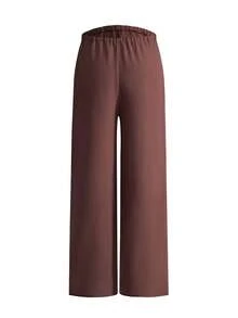 Modmama Maternity Casual Commuter Striped Shirt, Tank Top And Pants Set Picnic Outfit Women Summer Outfits For Women Two Piece Outfits For Woman Brown Outfit Women Woman Outfits Sets - Brown - View 6