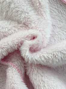 CovetEZ Áo sweatshirt nữ mùa Thu/Đông mới về, kiểu dáng Clean Girl ngọt ngào, thoải mái, ấm áp, chủ đề Giáng sinh, in chữ New York dễ thương, có lớp lót giữ nhiệt và cổ áo phối màu, màu hồng. - Hồng - Xem 6