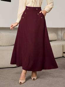 Modelyn Gonna a-line svasata e affusolata in stile retrò per pendolari