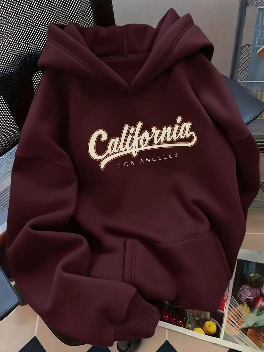 Women Sweatshirts - Burgundy - View 1