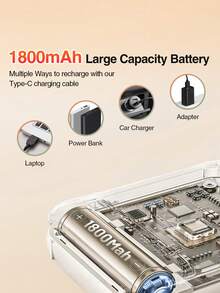 Teckwe Elektriskt uppvärmd nackvårdsapparat för massage, nackvärme 1800 M Ah - Multifärgad - Visa 4