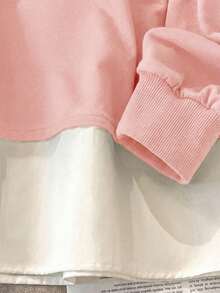 Lacomfia 1 st svart långärmad tröja för kvinnor, moderiktig topp med nitar - Rosa - Visa 7