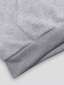 SHEIN Áo khoác nỉ dài tay rộng rãi, hở trước, in kỹ thuật số dành cho nữ - Nhiều màu - Xem 5