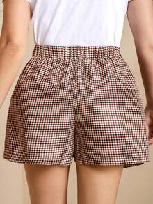 Comfylo Plus Size Women's Casual Twist Design Skort, Autumn Winter Party Holiday New Year Elegant Women Summer Holidays Valentine's Day - Multicolor - View 3