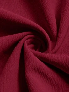 Firerie 大码女式优雅新款时尚度假日常单肩超长袖腰部褶皱显瘦金属装饰黄色上衣/情人节/音乐会/演出/约会/正式晚宴/舞会/婚礼季/性感/优雅/通勤/返校/度假/海滩/浪漫时尚/职场女神/美人鱼风/生日派对 - 紅色 - 查看 7