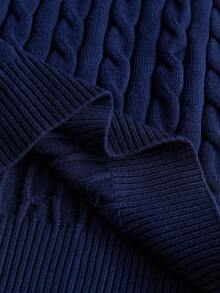 HIMLAND Men's Casual Loose Fit Long Sleeve Knit Sweater, & Daily Wear, School