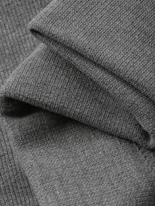 DAZY Sheer Black Tights, Leg Slimming Effect, Thermal Lined, Opaque Look, Thick Footless Tights For Autumn/Winter - Grey - View 10