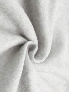 Resyla 女士加大码卫衣/樱桃字母刺绣/休闲简约时尚卫衣/刺绣工艺/时尚上衣/卡通卫衣/复古冬季卫衣/秋冬超宽松加大码圆领长袖连帽衫/女士春季套头衫，时尚卫衣，女士蕾丝撞色连帽衫，长袖上衣，秋冬连帽衫 - 灰色 - 查看 5