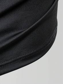 Manfinity Sport Polished 男式翼印花插肩短袖日常健身运动T恤健身服跑步T恤和背心健身上衣健身房上衣压缩衬衫透气修身衬衫圆领 - 黑色 - 查看 5