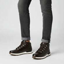 Tenis Botín para Hombre de Piel de Armadillo | Diseño Premium, Suela Antiderrapante y Estilo Urbano Elegante 2025 - cafe - Ver 4