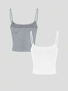 Airaco Women's Solid Color Minimalist Camisole - Multicolor - View 2