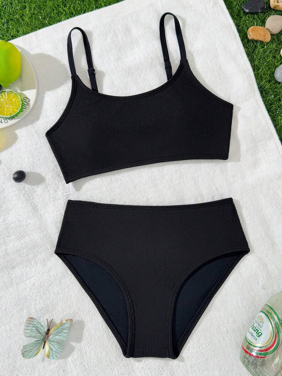 Đồ bơi Tankini cho bé gái tuổi teen, bộ đồ bơi hai mảnh màu đen tối giản, thích hợp cho bơi lội, kỳ nghỉ, đồ bơi mùa hè cho bé gái 14 tuổi, đồ bơi hai mảnh màu đen cho bé gái, bộ đồ bơi hai mảnh cạp cao màu đen, đồ bơi kín đáo cho tuổi teen, bộ bikini cho bé gái tuổi teen, bộ bikini màu đen cho bé gái tuổi teen, đồ bơi mùa hè màu đen, đồ bơi giữ nhiệt cho bé gái tuổi teen, lễ hội Giáng sinh, năm mới, lễ tình nhân. - màu đen - Xem 1