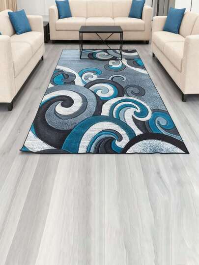 A Modern Minimalist Abstract Style Area Carpet With High And Low Texture Bohemian Design, Lightweight, Anti Slip, Anti Stain, Washable, Suitable For Bedrooms, Living Rooms, Corridors, Entrances, And Home Decoration, Featuring Crystal Fleece, 700g Per Square Meter, Dot Plastic Base, And A Thickness Of 5mm