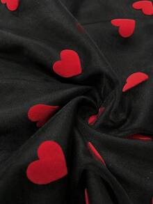 EMERY ROSE Plus Size Women Sleeveless Patchwork Sequin Embellished Elegant Dress Maxi Women Outfitvalentine's Day  Valentine Outfits For Women    Valentine Clothes   Plus Size Valentines  Valentines Day Dress Valentine Day Dress Red Heart Dress Halter Neck Dress Black Dress With Bow Black Dress Heart Dress - Black - View 4