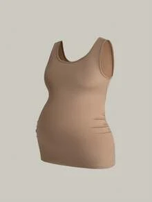 Modmama 3件套孕妇圆领时尚百搭日常通勤吊带衫