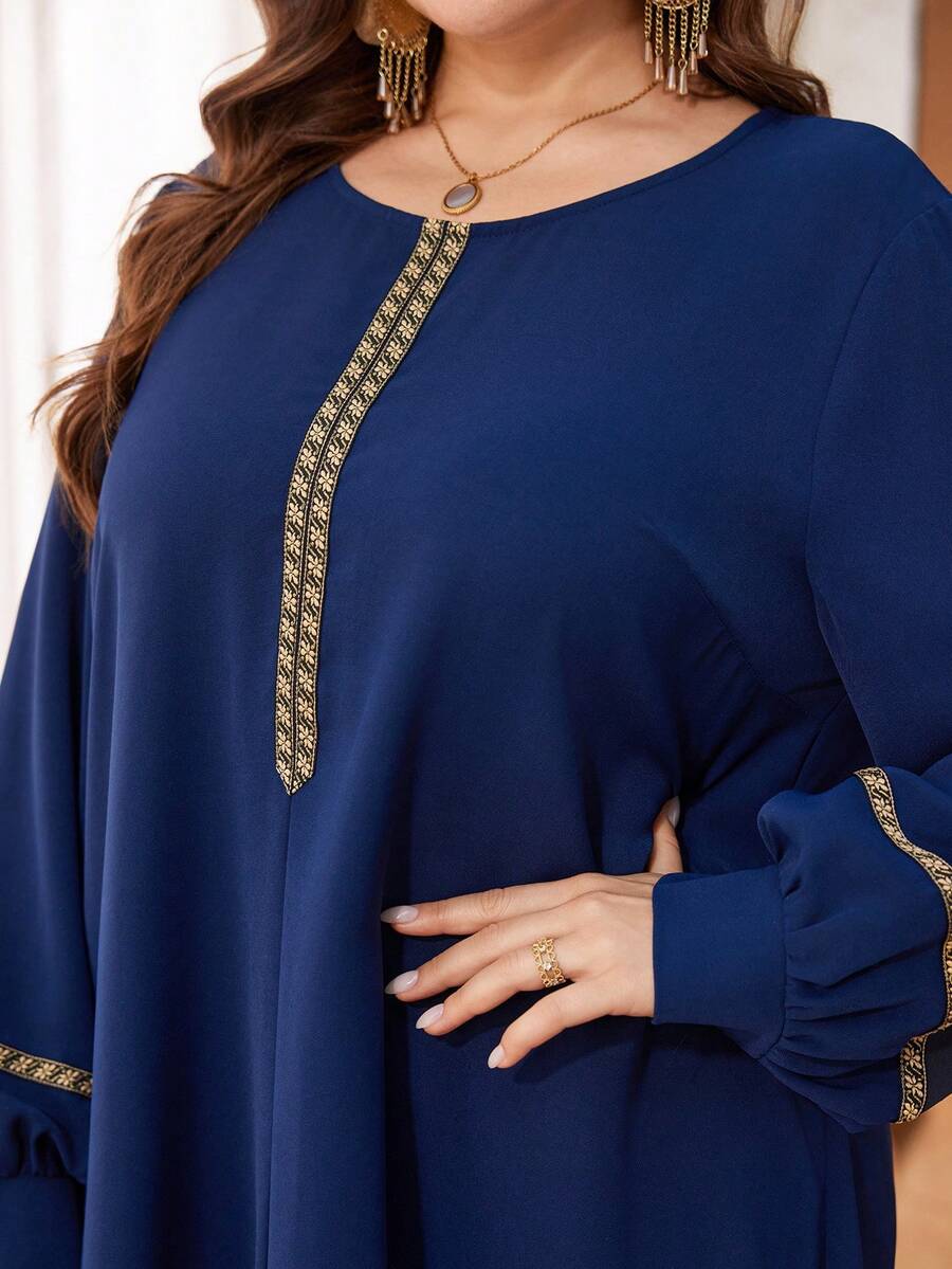Al Najma Casual Solid Color Ribbon Decor Long Sleeve Loose Regular ...