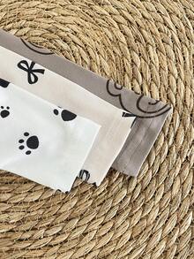 3 pezzi Tutina con piedi a maniche lunghe per neonati in beige, caffè, caffè scuro, in tessuto morbido e traspirante, comoda per tutte le stagioni, ottimo anche come regalo per il bambino - Multicolore - Visualizzare 6