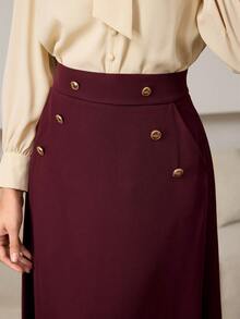 Modelyn Gonna a-line svasata e affusolata in stile retrò per pendolari