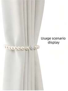 Cirelle 1PC Universal Size Magnetic No Drill Modern Minimalist Luxury Nordic Versatile Neutral Color Curtain Tie Backs For Living Room Bedroom Home Decor Upgrade Easy Installation Durable Adjustable - Multicolor - View 5