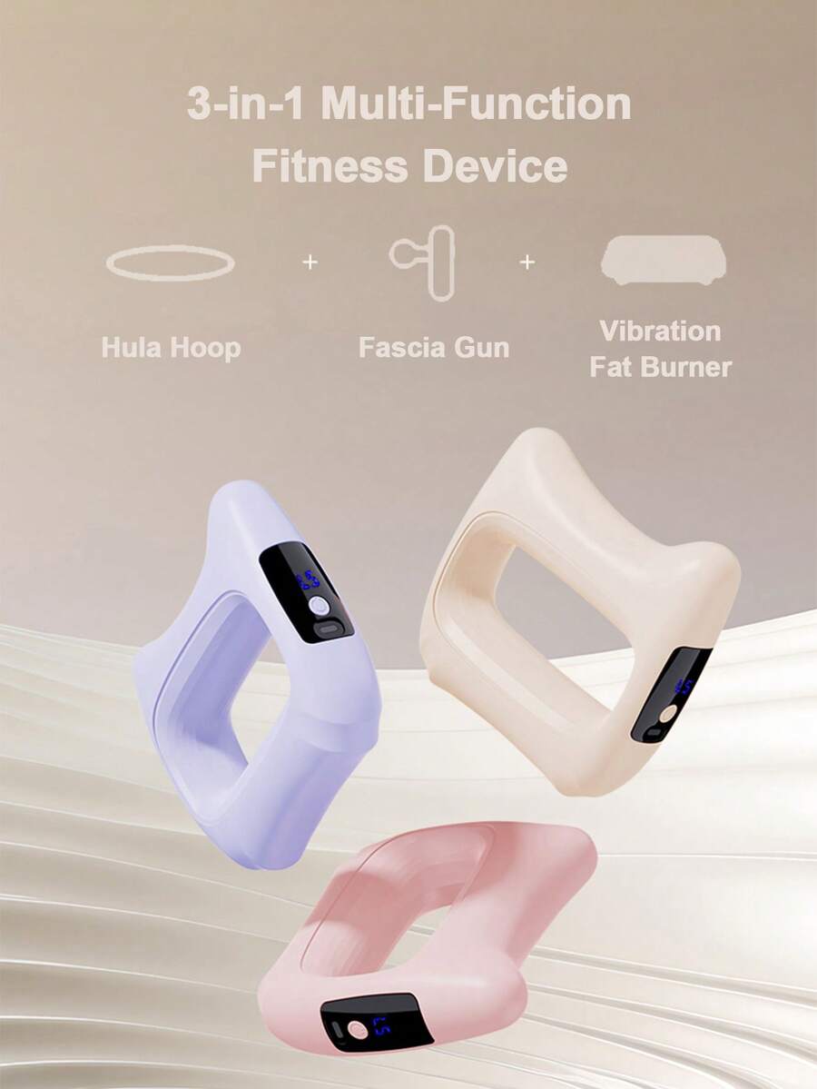 Teckwe Fascia Ring Massager, Fully Upgraded Multifunctional Fascia Ring Massager With Adjustable Back Support, Shoulder And Neck Yoga Ring, Mini Liposuction Device.(This Product Does Not Include A Belt) Type-C Charging (1200mAh - Two 1200mAh Batteries In Series) - Multicolor - View 1