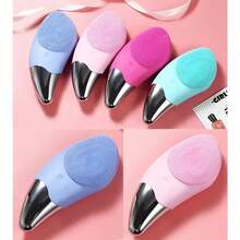 Teckwe Silikon Elektrisk Ansiktsrengöringsborste Ultraljudstvättinstrument Djupporrengöring Ansiktsvibrationsmassage Avslappningsverktyg 150mAh