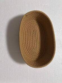 Giỏ đựng đồ hình bầu dục tối giản, hộp đựng đồ dùng nhà cửa cho phòng khách và phòng tắm, hộp đựng đồ ăn nhẹ, trái cây, đồ chơi, giỏ quà trang trí cho lối vào và trang trí nhà cửa. - Màu Khaki - Xem 16