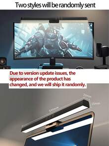 Lámpara de monitor de computadora regulable, lámpara de escritorio de computadora, tira de luz LED con pantalla con control táctil, luz de oficina para cuidado de los ojos - Multicolor - Ver 10