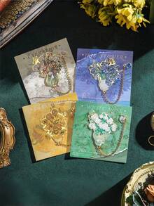 Cirelle Vintage Bookmark Floral Language Minimalist Aesthetic Literary Style Page Clip Gift For Students Teachers Readers - Multicolor - View 5