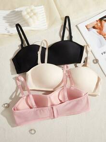 Tween Girl Strapless Non-Slip Bra, Detachable Strap, Versatile - Multicolor - View 4