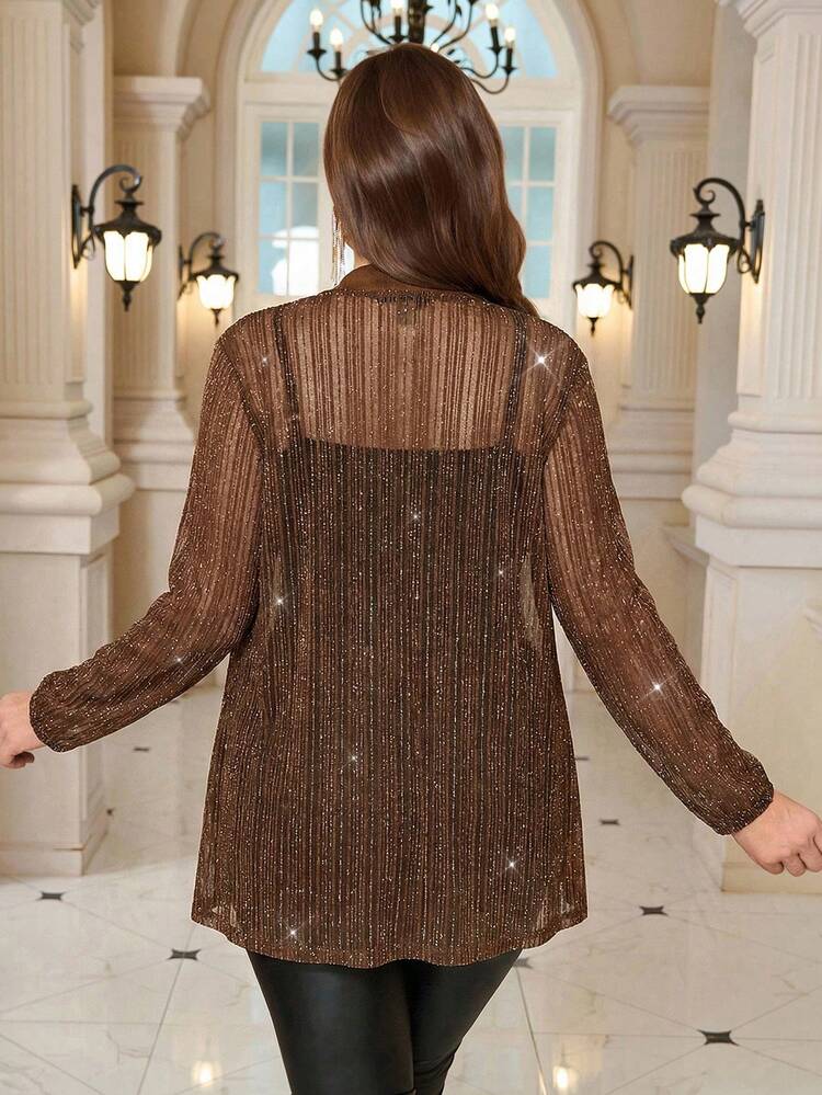 プラスサイズ レディース ブラック 長袖ジャケット 秋物