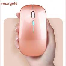 Teckwe Rechargeable Wireless Mouse, Supporting Wireless And 2.4GHz Dual-Mode Computer Mouse Nano Receiver, Suitable For PC, Laptop . LED Backlit Ergonomic Gaming Mouse 300mAh 3.7V Tri Color Optional - Multicolor - View 7