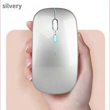 Teckwe Rechargeable Wireless Mouse, Supporting Wireless And 2.4GHz Dual-Mode Computer Mouse Nano Receiver, Suitable For PC, Laptop . LED Backlit Ergonomic Gaming Mouse 300mAh 3.7V Tri Color Optional - Multicolor - View 8