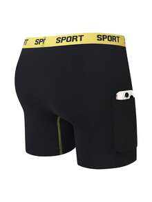 Velminro 男士字母弹力腰带透气平角内裤 - 彩色 - 查看 2